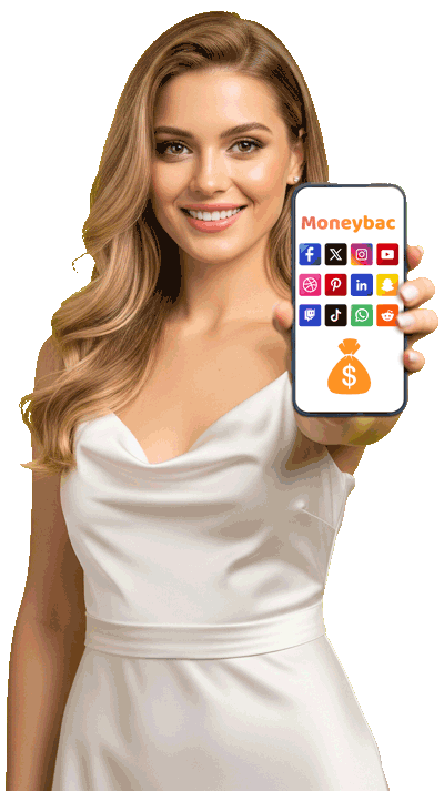 Girl using social media